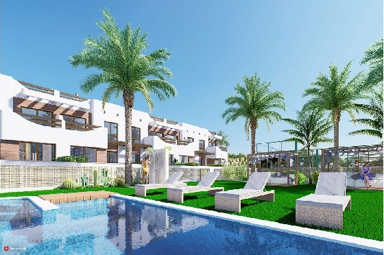 Penthouse Apartment in Torre de la Horadada zu verkaufen, Espace de vie 94 m², Zustand Erstbezug, 2 Chambres &agrave; coucher, 2 Badezimmer, Pool, ref.: HA-THN-450-A02-2