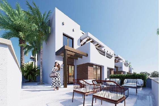 Penthouse Apartment in Torre de la Horadada zu verkaufen, Espace de vie 94 m², Zustand Erstbezug, 2 Chambres &agrave; coucher, 2 Badezimmer, Pool, ref.: HA-THN-450-A02-8