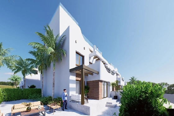 Penthouse Apartment in Torre de la Horadada zu verkaufen, Espace de vie 94 m², Zustand Erstbezug, 2 Chambres &agrave; coucher, 2 Badezimmer, Pool, ref.: HA-THN-450-A02-9