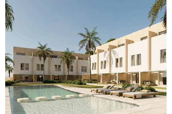 Reihenhaus in Denia zu verkaufen, Espace de vie 102 m², Baujahr 2026, Terrain 65 m², 3 Chambres &agrave; coucher, 3 Badezimmer, ref.: LS-BV8-1