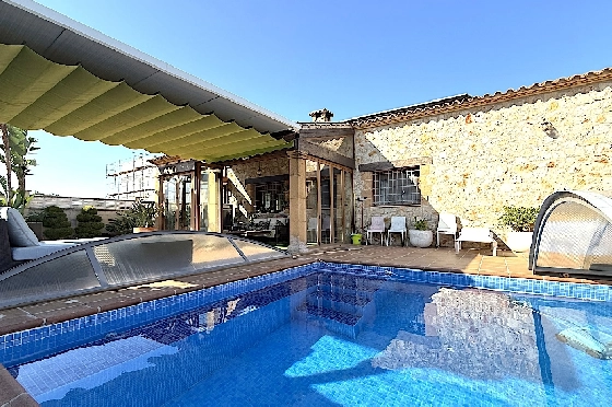 Finca in Els Poblets(Xironets) zu verkaufen, Espace de vie 220 m², Baujahr 2008, + Zentralheizung, Klimaanlage, Terrain 540 m², 3 Chambres &agrave; coucher, 2 Badezimmer, Pool, ref.: GC-0125-1