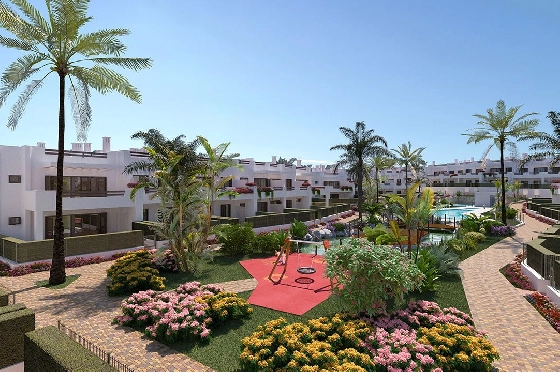 Erdgeschoss Apartment in San Juan de los Terreros zu verkaufen, Espace de vie 136 m², Zustand Erstbezug, Klimaanlage, 3 Chambres &agrave; coucher, 2 Badezimmer, Pool, ref.: HA-STN-145-A03-5