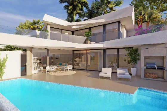 Villa in Benitachell zu verkaufen, Espace de vie 226 m², Baujahr 2024, Klimaanlage, Terrain 270 m², 3 Chambres &agrave; coucher, 3 Badezimmer, Pool, ref.: AM-12202NS-1