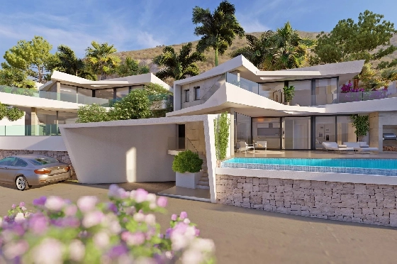 Villa in Benitachell zu verkaufen, Espace de vie 226 m², Baujahr 2024, Klimaanlage, Terrain 270 m², 3 Chambres &agrave; coucher, 3 Badezimmer, Pool, ref.: AM-12202NS-2