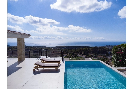 Villa in Benissa zu verkaufen, Espace de vie 290 m², Baujahr 2024, Klimaanlage, Terrain 860 m², 3 Chambres &agrave; coucher, 2 Badezimmer, Pool, ref.: AM-12518DA-28