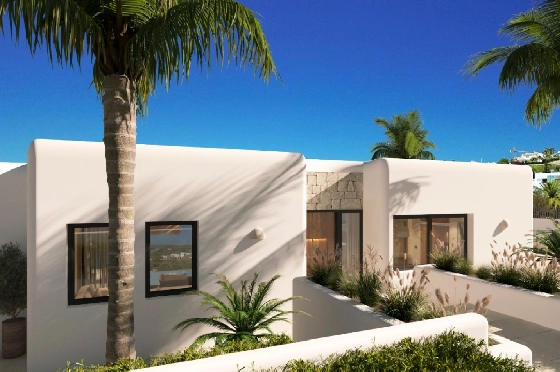 Villa in Javea zu verkaufen, Espace de vie 150 m², Baujahr 2025, Klimaanlage, Terrain 978 m², 3 Chambres &agrave; coucher, 2 Badezimmer, Pool, ref.: AM-12538DR-3
