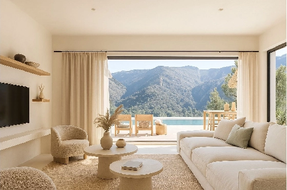 Villa in Pedreguer zu verkaufen, Espace de vie 200 m², Baujahr 2026, Klimaanlage, Terrain 1000 m², 3 Chambres &agrave; coucher, 2 Badezimmer, Pool, ref.: AM-12596DA-3