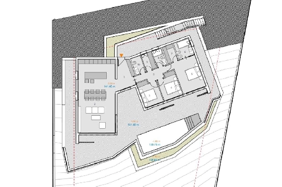Villa in Pedreguer zu verkaufen, Espace de vie 200 m², Baujahr 2025, Klimaanlage, Terrain 1000 m², 3 Chambres &agrave; coucher, 2 Badezimmer, Pool, ref.: AM-12598DA-1