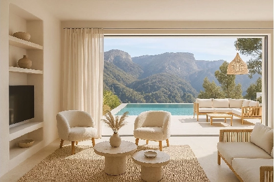 Villa in Pedreguer zu verkaufen, Espace de vie 200 m², Baujahr 2026, Klimaanlage, Terrain 800 m², 3 Chambres &agrave; coucher, 2 Badezimmer, Pool, ref.: AM-12602DA-2