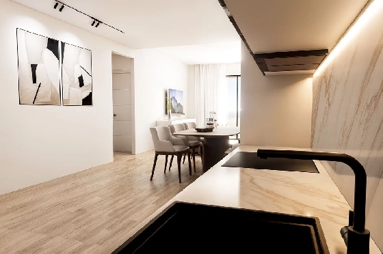 Penthouse Apartment in Finestrat zu verkaufen, Espace de vie 154 m², Zustand Erstbezug, 2 Chambres &agrave; coucher, 2 Badezimmer, Pool, ref.: HA-FIN-318-A02-12