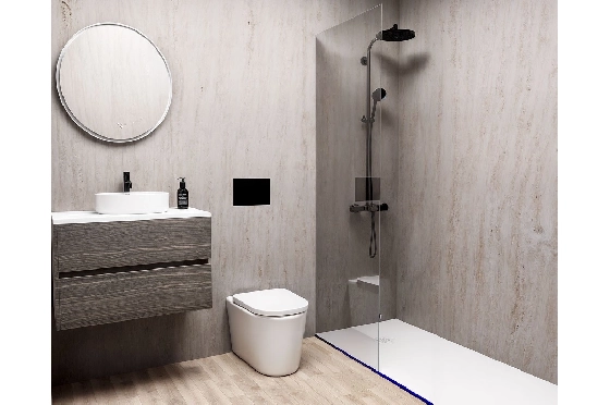 Penthouse Apartment in Finestrat zu verkaufen, Espace de vie 154 m², Zustand Erstbezug, 2 Chambres &agrave; coucher, 2 Badezimmer, Pool, ref.: HA-FIN-318-A02-18