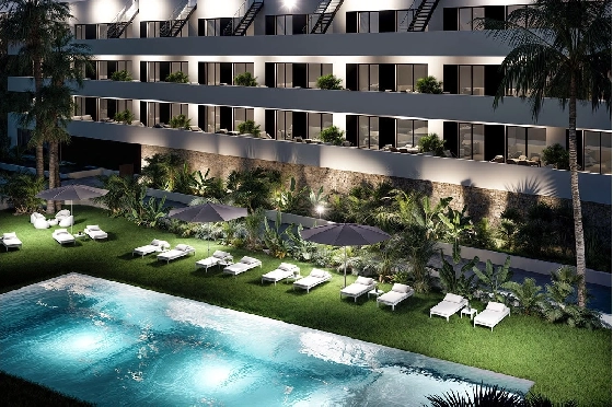 Penthouse Apartment in Finestrat zu verkaufen, Espace de vie 154 m², Zustand Erstbezug, 2 Chambres &agrave; coucher, 2 Badezimmer, Pool, ref.: HA-FIN-318-A02-22