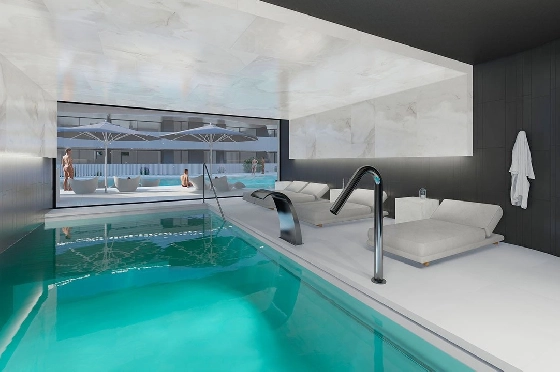 Penthouse Apartment in Guardamar del Segura zu verkaufen, Espace de vie 97 m², Zustand Erstbezug, Klimaanlage, 2 Chambres &agrave; coucher, 2 Badezimmer, Pool, ref.: HA-GUN-431-A02-22