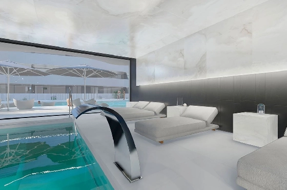 Penthouse Apartment in Guardamar del Segura zu verkaufen, Espace de vie 97 m², Zustand Erstbezug, Klimaanlage, 2 Chambres &agrave; coucher, 2 Badezimmer, Pool, ref.: HA-GUN-431-A02-24