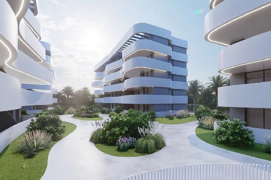 Penthouse Apartment in Guardamar del Segura zu verkaufen, Espace de vie 97 m², Zustand Erstbezug, Klimaanlage, 2 Chambres &agrave; coucher, 2 Badezimmer, Pool, ref.: HA-GUN-431-A02-6