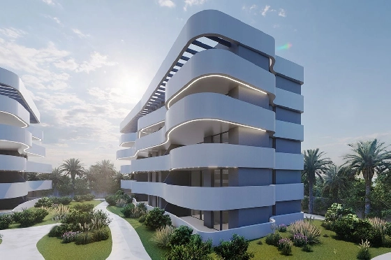 Penthouse Apartment in Guardamar del Segura zu verkaufen, Espace de vie 97 m², Zustand Erstbezug, Klimaanlage, 2 Chambres &agrave; coucher, 2 Badezimmer, Pool, ref.: HA-GUN-431-A02-7