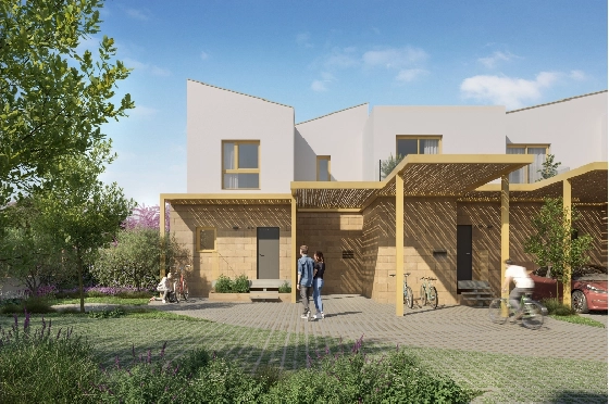 Reihenhaus in El Vergel zu verkaufen, Espace de vie 92 m², Baujahr 2027, Klimaanlage, Terrain 135 m², 3 Chambres &agrave; coucher, 3 Badezimmer, Pool, ref.: TT-AD-11-8