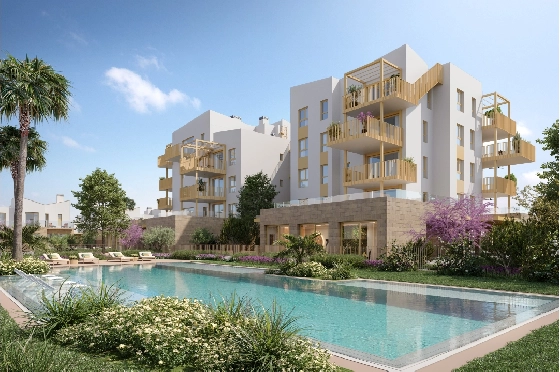 Reihenhaus in El Vergel zu verkaufen, Espace de vie 92 m², Baujahr 2027, Klimaanlage, Terrain 135 m², 3 Chambres &agrave; coucher, 3 Badezimmer, Pool, ref.: TT-AD-11-9