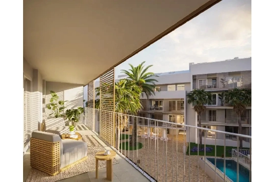 Apartment in Javea zu verkaufen, Espace de vie 112 m², Baujahr 2025, Klimaanlage, Terrain 11 m², 3 Chambres &agrave; coucher, 3 Badezimmer, Pool, ref.: AH-J-VI-1-1-3-D-15