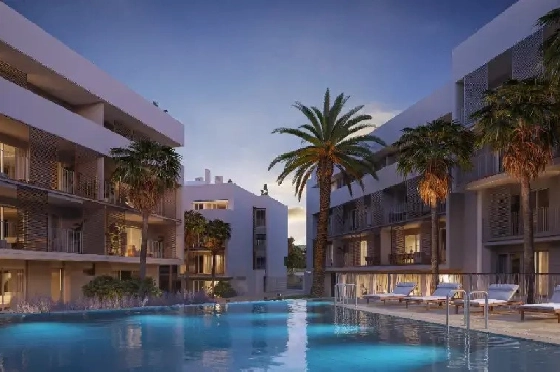 Apartment in Javea zu verkaufen, Espace de vie 112 m², Baujahr 2025, Klimaanlage, Terrain 11 m², 3 Chambres &agrave; coucher, 3 Badezimmer, Pool, ref.: AH-J-VI-1-1-3-D-17