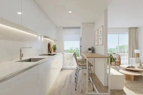 Apartment in Javea zu verkaufen, Espace de vie 112 m², Baujahr 2025, Klimaanlage, Terrain 11 m², 3 Chambres &agrave; coucher, 3 Badezimmer, Pool, ref.: AH-J-VI-1-1-3-D-5
