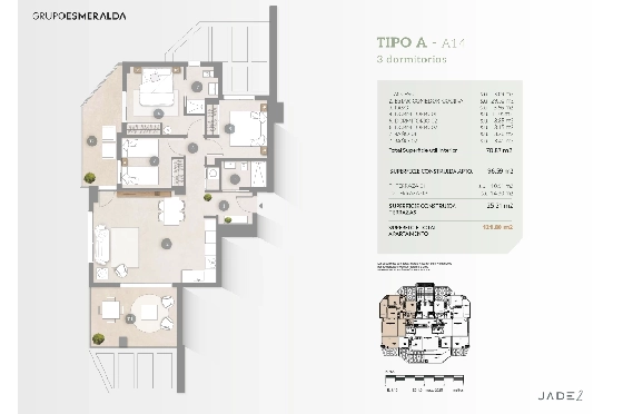Apartment in Calpe zu verkaufen, Espace de vie 97 m², Klimaanlage, Terrain 25 m², 3 Chambres &agrave; coucher, 2 Badezimmer, Pool, ref.: GE-J114A-8