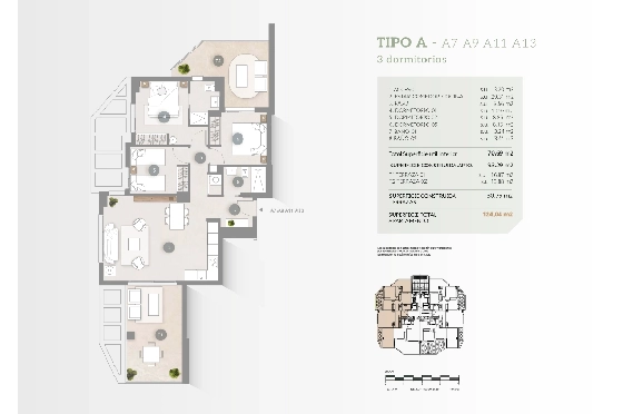 Apartment in Calpe zu verkaufen, Espace de vie 93 m², Klimaanlage, Terrain 31 m², 3 Chambres &agrave; coucher, 2 Badezimmer, Pool, ref.: GE-J113A-8