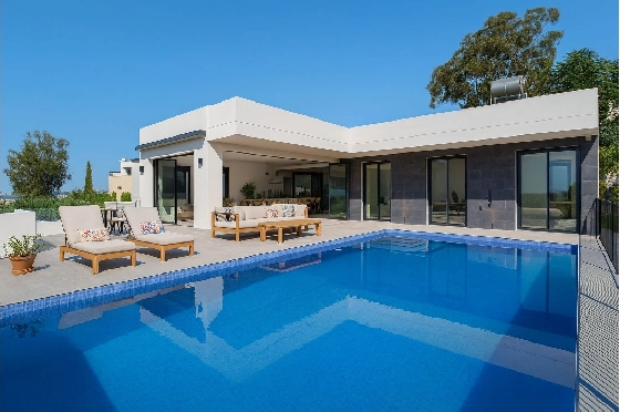 Villa in Pedreguer zu verkaufen, Espace de vie 144 m², Baujahr 2025, Klimaanlage, Terrain 900 m², 3 Chambres &agrave; coucher, 2 Badezimmer, Pool, ref.: AM-12609DA-1