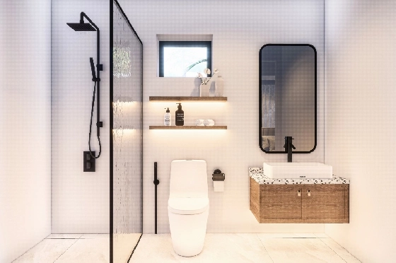 Villa in Pedreguer zu verkaufen, Espace de vie 114 m², Baujahr 2025, Klimaanlage, Terrain 300 m², 3 Chambres &agrave; coucher, 2 Badezimmer, Pool, ref.: AM-12610DA-12