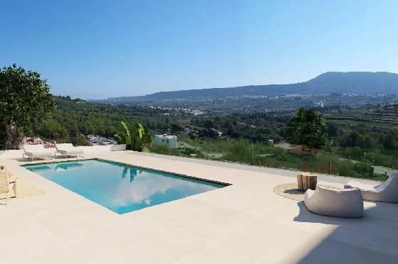 Villa in Benitachell zu verkaufen, Espace de vie 206 m², Baujahr 2026, Klimaanlage, Terrain 689 m², 3 Chambres &agrave; coucher, 3 Badezimmer, Pool, ref.: AM-12605DA-3