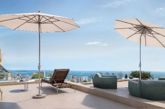 Villa in Calpe zu verkaufen, Espace de vie 324 m², Baujahr 2025, Klimaanlage, Terrain 800 m², 3 Chambres &agrave; coucher, 3 Badezimmer, Pool, ref.: AM-12624DA-2