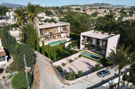 Villa in Calpe zu verkaufen, Espace de vie 273 m², Baujahr 2025, Klimaanlage, Terrain 1180 m², 3 Chambres &agrave; coucher, 3 Badezimmer, Pool, ref.: AM-12625DA-1