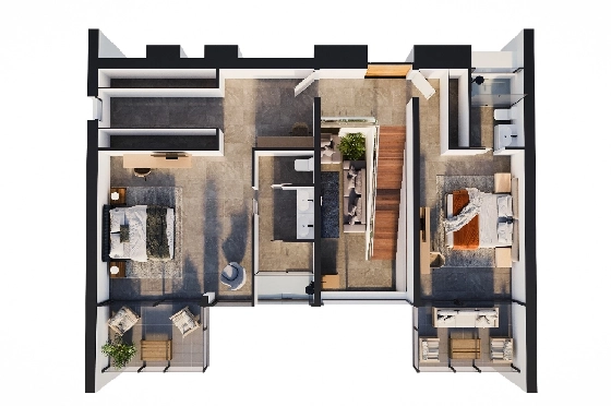 Villa in Calpe zu verkaufen, Espace de vie 273 m², Baujahr 2025, Klimaanlage, Terrain 1180 m², 3 Chambres &agrave; coucher, 3 Badezimmer, Pool, ref.: AM-12625DA-10