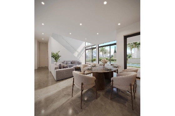 Villa in Calpe zu verkaufen, Espace de vie 273 m², Baujahr 2025, Klimaanlage, Terrain 1180 m², 3 Chambres &agrave; coucher, 3 Badezimmer, Pool, ref.: AM-12625DA-4