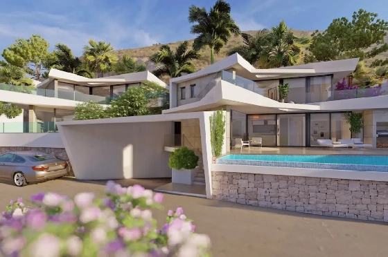 Villa in Benitachell zu verkaufen, Espace de vie 290 m², Klimaanlage, 3 Chambres &agrave; coucher, 3 Badezimmer, Pool, ref.: AVS-57375-3