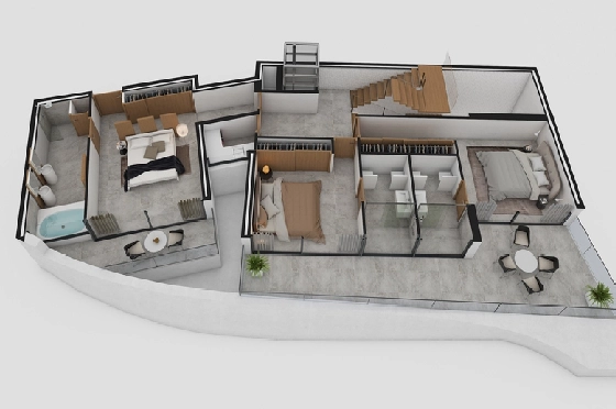 Villa in Altea zu verkaufen, Espace de vie 412 m², Klimaanlage, Terrain 979 m², 4 Chambres &agrave; coucher, 4 Badezimmer, Pool, ref.: AVS-56875-32