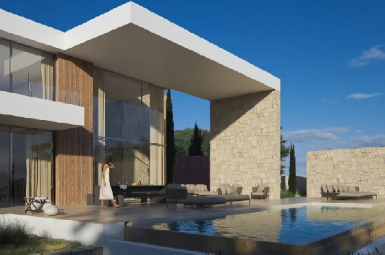 Villa in Moraira zu verkaufen, Espace de vie 350 m², Terrain 1601 m², 4 Chambres &agrave; coucher, 5 Badezimmer, Pool, ref.: AVS-55955-13