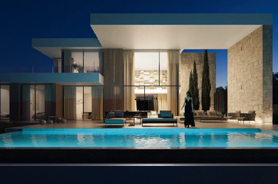 Villa in Moraira zu verkaufen, Espace de vie 350 m², Terrain 1601 m², 4 Chambres &agrave; coucher, 5 Badezimmer, Pool, ref.: AVS-55955-15