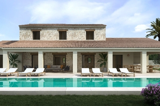 Villa in Moraira zu verkaufen, Klimaanlage, 4 Chambres &agrave; coucher, 3 Badezimmer, Pool, ref.: AVS-55835-1