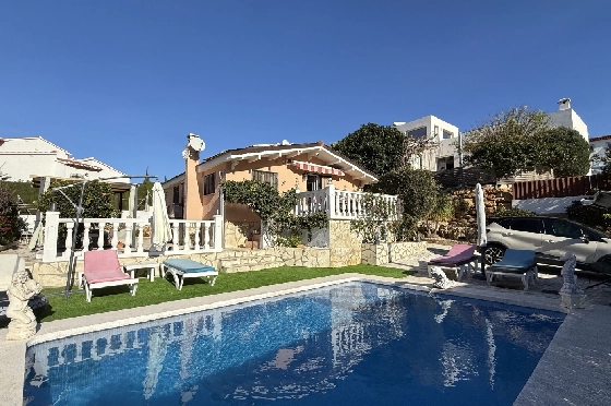 Villa in Pedreguer zu verkaufen, Espace de vie 61 m², Baujahr 2014, Zustand gepflegt, + KLIMA, Klimaanlage, Terrain 385 m², 2 Chambres &agrave; coucher, 1 Badezimmer, Pool, ref.: RG-0126-5