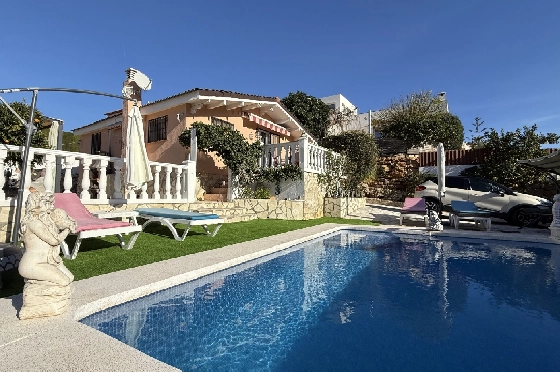 Villa in Pedreguer zu verkaufen, Espace de vie 61 m², Baujahr 2014, Zustand gepflegt, + KLIMA, Klimaanlage, Terrain 385 m², 2 Chambres &agrave; coucher, 1 Badezimmer, Pool, ref.: RG-0126-6