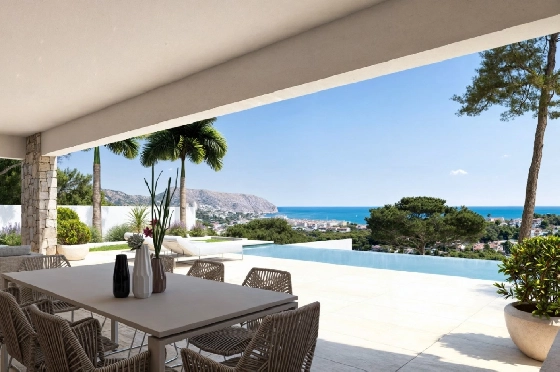 Villa in Moraira zu verkaufen, Espace de vie 350 m², Terrain 913 m², 4 Chambres &agrave; coucher, 4 Badezimmer, Pool, ref.: VGH50095-2