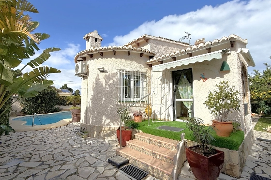 Villa in Els Poblets zu verkaufen, Espace de vie 105 m², Baujahr 1990, + Zentralheizung, Klimaanlage, Terrain 536 m², 2 Chambres &agrave; coucher, 2 Badezimmer, Pool, ref.: JS-0326-2
