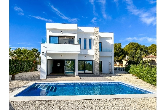 Villa in Benissa zu verkaufen, Espace de vie 202 m², Baujahr 2025, Klimaanlage, Terrain 1715 m², 3 Chambres &agrave; coucher, 3 Badezimmer, Pool, ref.: AM-12657DA-12