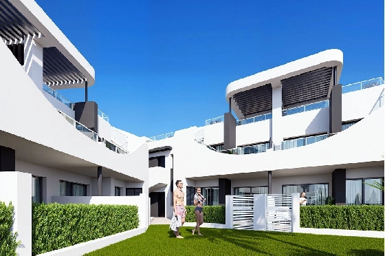 Erdgeschoss Apartment in San Fulgencio zu verkaufen, Espace de vie 133 m², Zustand Erstbezug, 3 Chambres &agrave; coucher, 2 Badezimmer, Pool, ref.: HA-SFN-131-A03-4