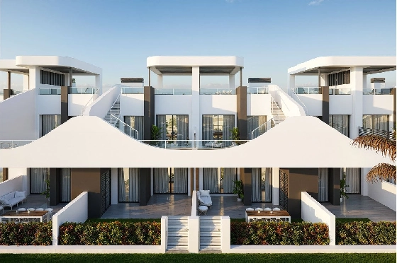 Erdgeschoss Apartment in San Fulgencio zu verkaufen, Espace de vie 133 m², Zustand Erstbezug, 3 Chambres &agrave; coucher, 2 Badezimmer, Pool, ref.: HA-SFN-131-A03-5