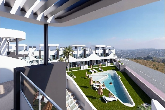 Erdgeschoss Apartment in San Fulgencio zu verkaufen, Espace de vie 133 m², Zustand Erstbezug, 3 Chambres &agrave; coucher, 2 Badezimmer, Pool, ref.: HA-SFN-131-A03-7