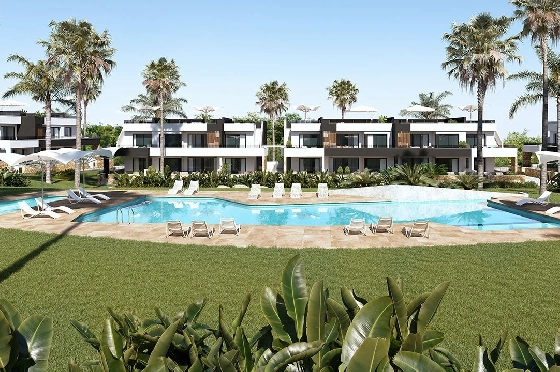 Penthouse Apartment in Ciudad Quesada zu verkaufen, Espace de vie 163 m², Zustand Erstbezug, Klimaanlage, 2 Chambres &agrave; coucher, 2 Badezimmer, Pool, ref.: HA-CQN-120-A02-1