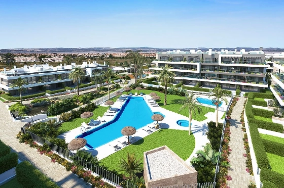 Penthouse Apartment in Torrevieja zu verkaufen, Espace de vie 137 m², Zustand Erstbezug, Klimaanlage, 2 Chambres &agrave; coucher, 2 Badezimmer, Pool, ref.: HA-TON-270-A04-11
