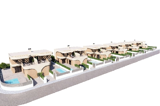 Doppelhaushälfte in Daya Nueva zu verkaufen, Wohnfläche 109 m², Zustand Erstbezug, Grundstück 195 m², 3 Schlafzimmer, 2 Badezimmer, ref.: HA-DNN-120-D01-14